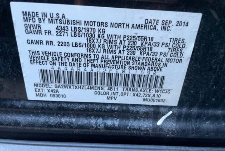 Mitsubishi Outlander Sport SE